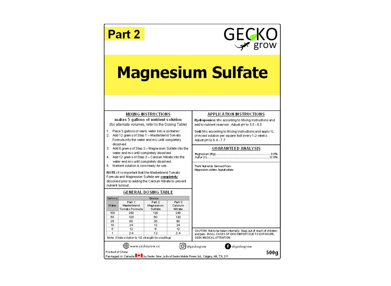 Magnesium Sulfate (Epsom Salt) - Image 4